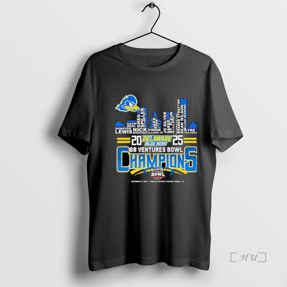Officials Delaware Blue Hens 2025 Bowl Champions Ornaments T-Shirts, Hoodie, Sweatshirt - T-Shirt, Sweatshirt, Hoodie