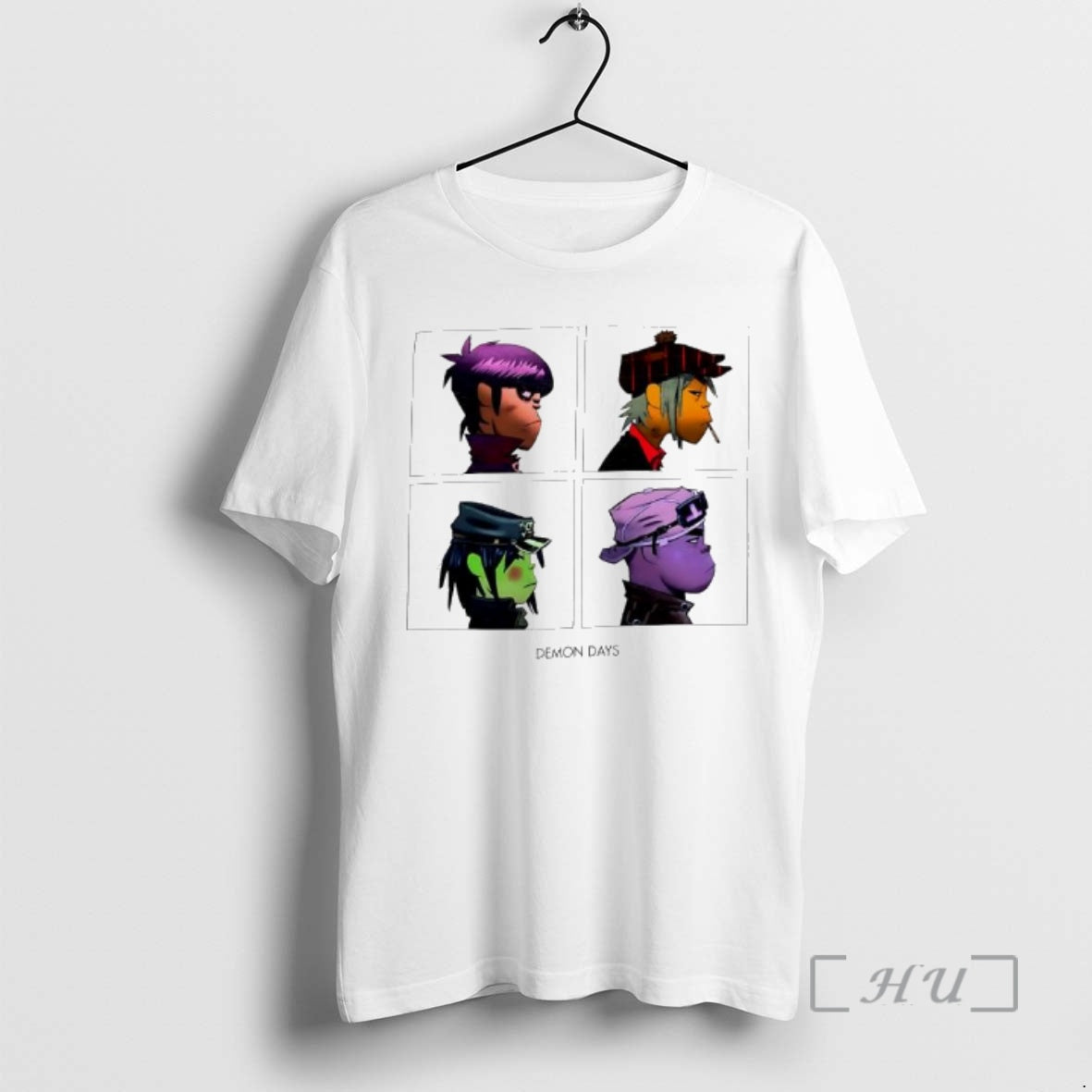 Officials Demon Days Gorillaz Band Four Animated Members T-Shirts, Hoodie, Sweatshirt - T-Shirt, Sweatshirt, Hoodie