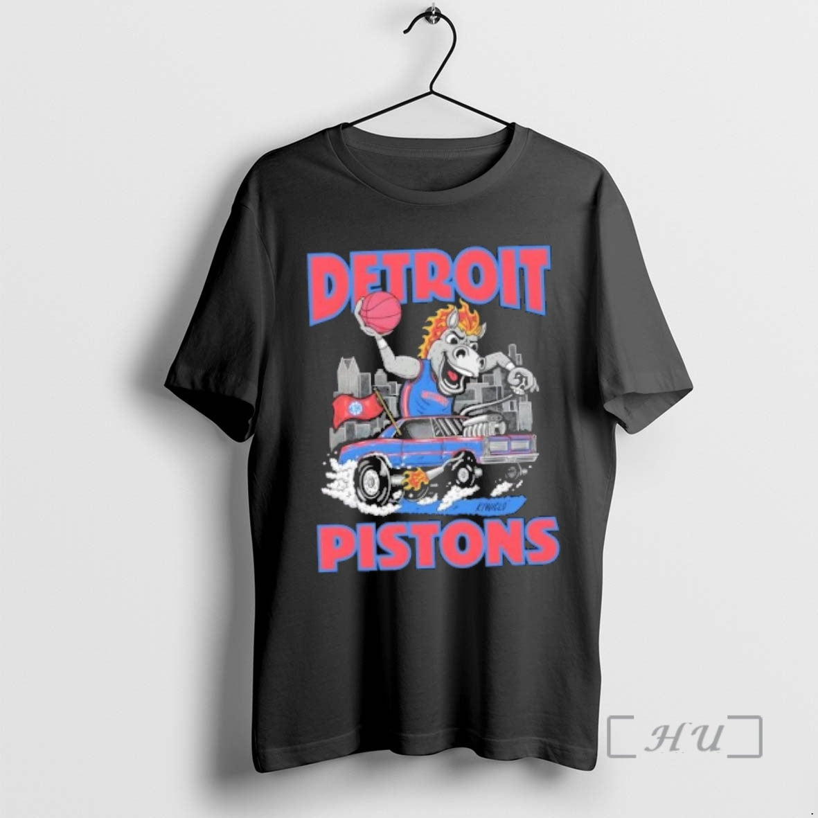 Officials Detroit Pistons Basketball Mascot Cartoon Hooper T-Shirts, Hoodie, Sweatshirt - T-Shirt, Sweatshirt, Hoodie