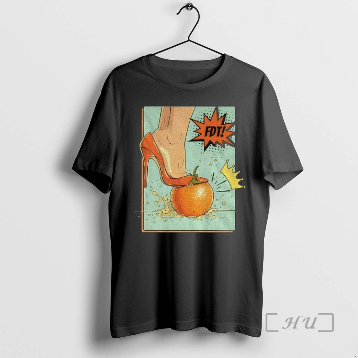 Officials Donald Trump Fdt High Heels Over Orange Crown No Kings America Anti Trump T-Shirts, Hoodie, Sweatshirt - T-Shirt, Sweatshirt, Hoodie