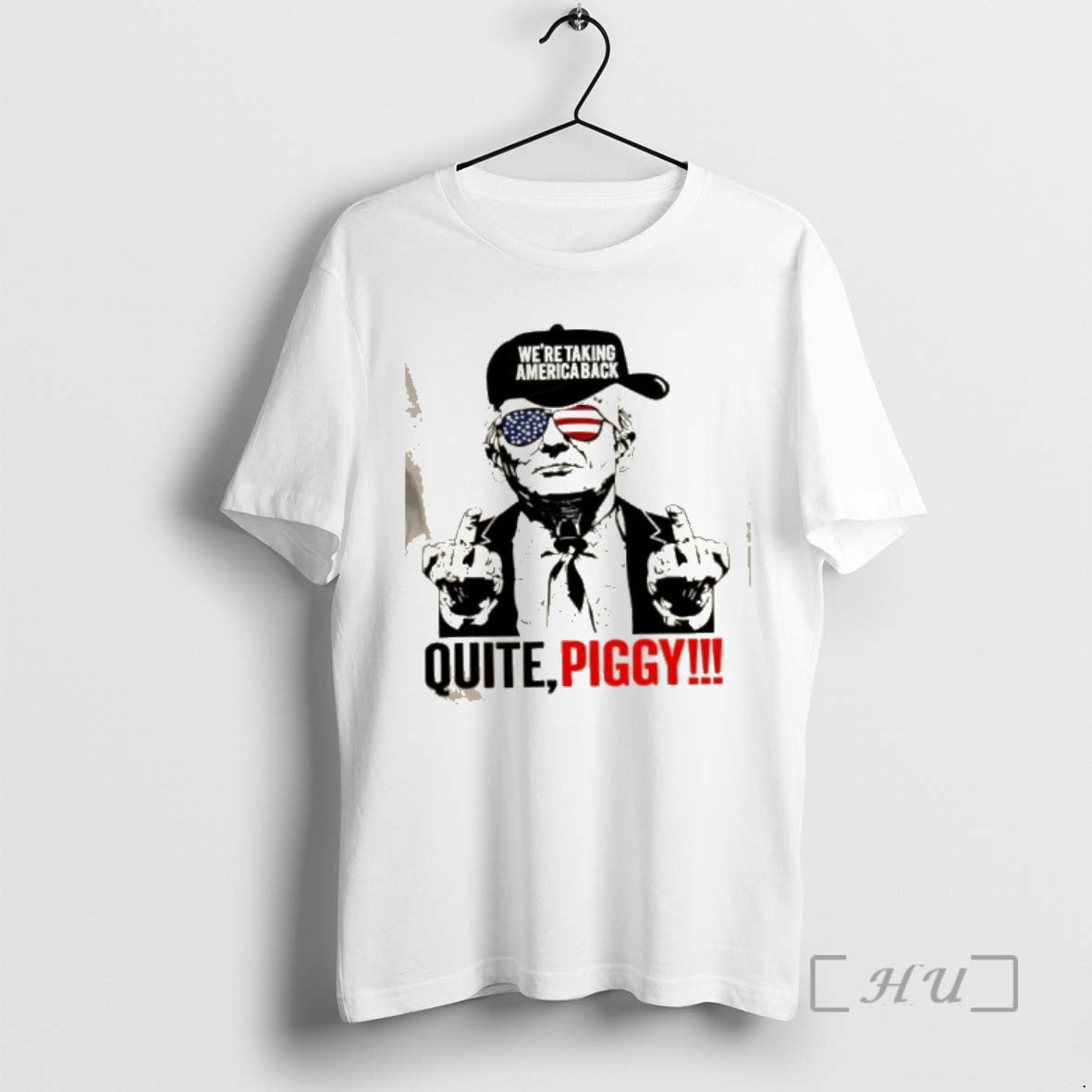 Officials Donald Trump Were Taking America Back Quite Piggy Us Flag T-Shirts, Hoodie, Sweatshirt - T-Shirt, Sweatshirt, Hoodie