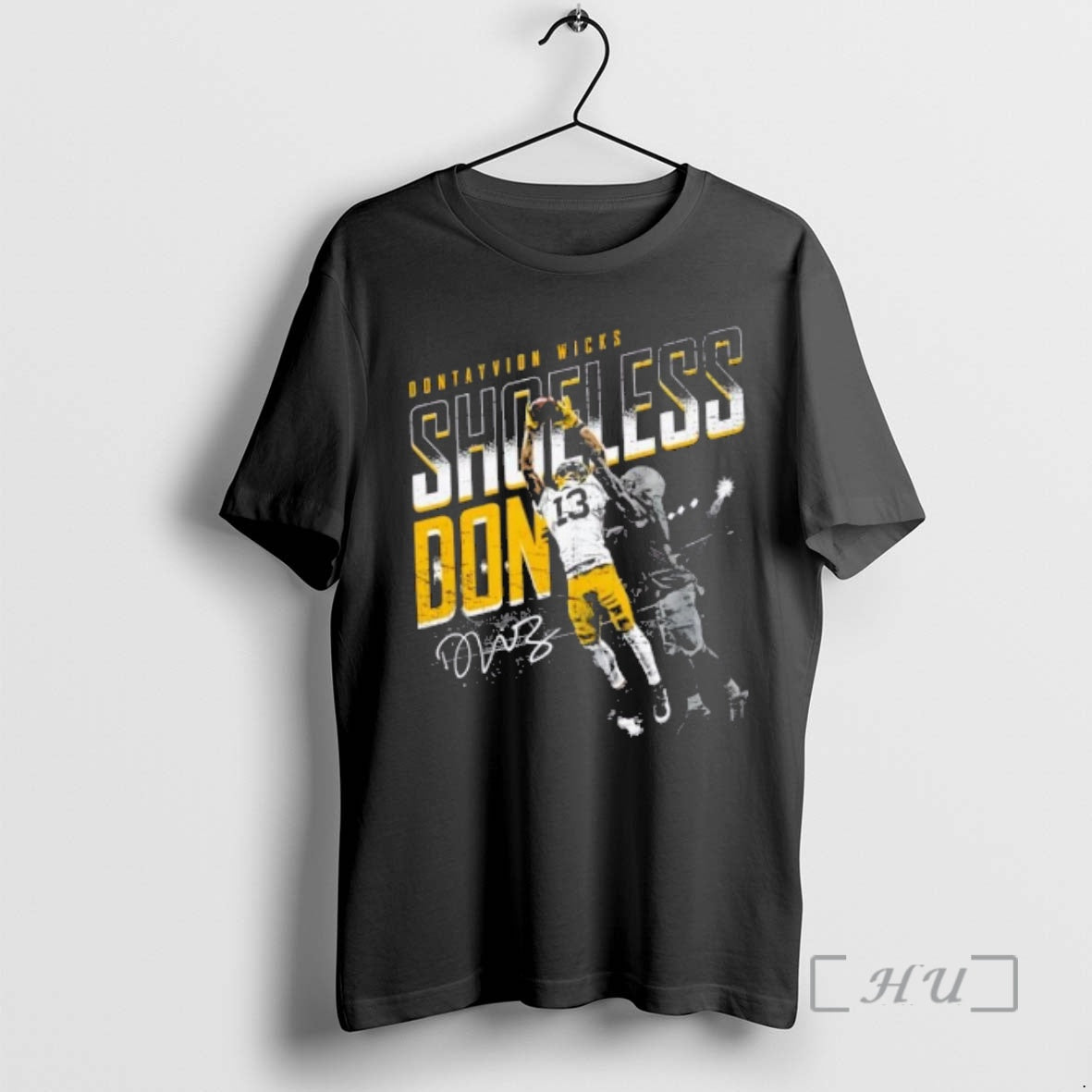 Officials Dontayvion Wicks Green Bay Packers Shoeless Catch Signature T-Shirts, Hoodie, Sweatshirt - T-Shirt, Sweatshirt, Hoodie