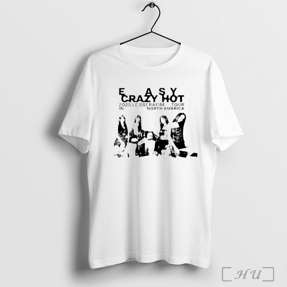 Officials Easy Crazy Hot 2025 Le Sserafim Tour North America Posters White T-Shirts, Hoodie, Sweatshirt - T-Shirt, Sweatshirt, Hoodie