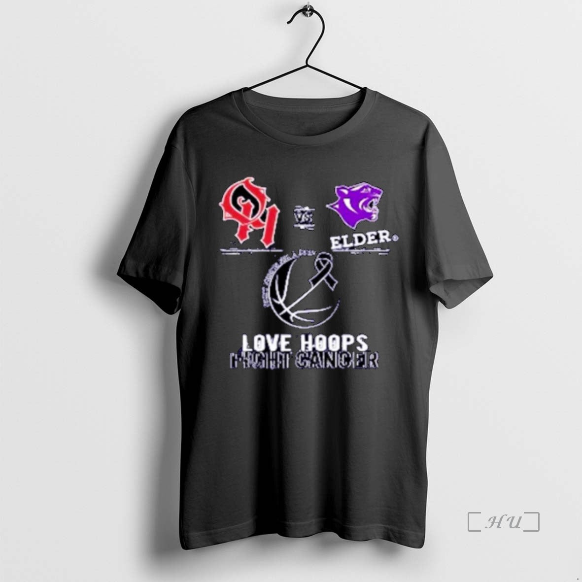 Officials Elde Panthers Vs Oak Hills Highlanders 2026 Love Hoops Fight Cancer Ornaments T-Shirts, Hoodie, Sweatshirt - T-Shirt, Sweatshirt, Hoodie