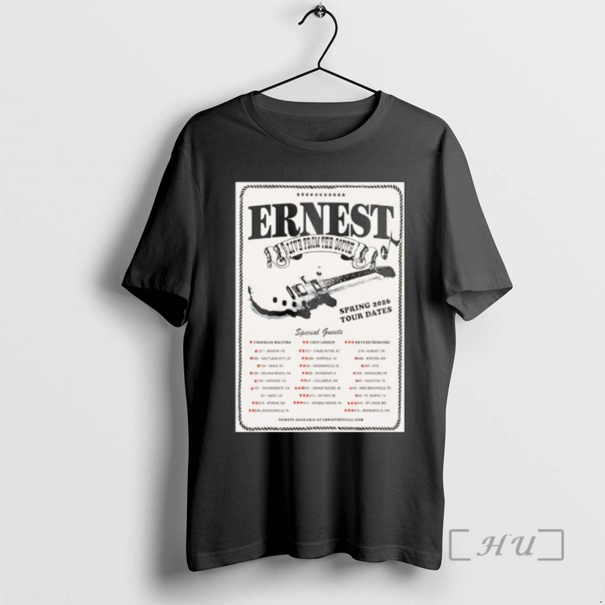 Officials Ernest Live South Spring Tour Dates 2026 T-Shirts, Hoodie, Sweatshirt - T-Shirt, Sweatshirt, Hoodie