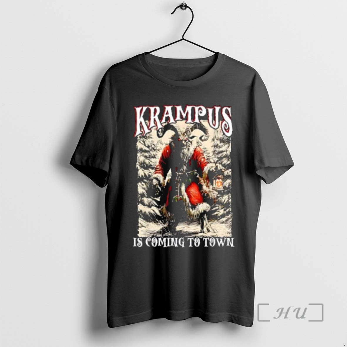 Officials Evil Krampus Wearing Santa Suit Is Coming Town Dark Humor T-Shirts, Hoodie, Sweatshirt - T-Shirt, Sweatshirt, Hoodie