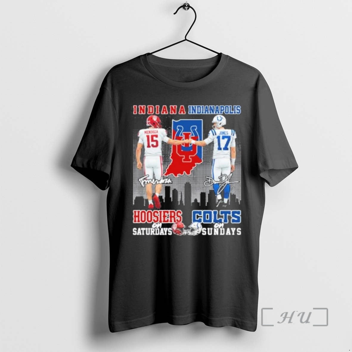 Officials Fernando Mendoza Hoosiers Saturdays Daniel Jones Colts Sundays T-Shirts, Hoodie, Sweatshirt - T-Shirt, Sweatshirt, Hoodie