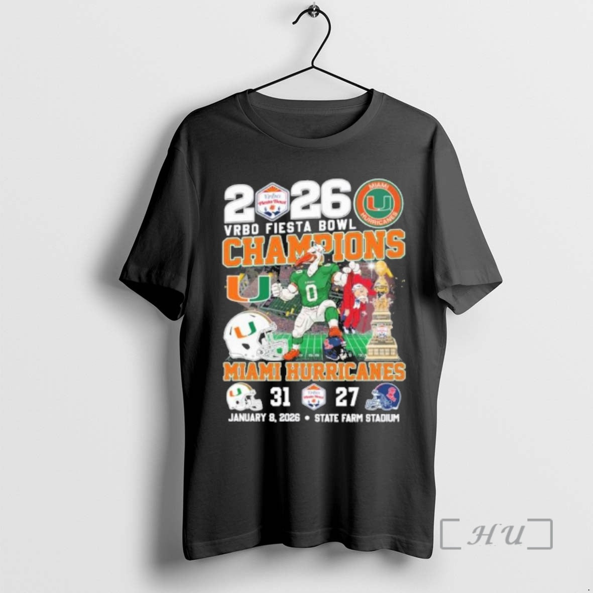 Officials Fiesta Bowl Champions Miami Beat Ole Miss Cfp T-Shirts, Hoodie, Sweatshirt - T-Shirt, Sweatshirt, Hoodie