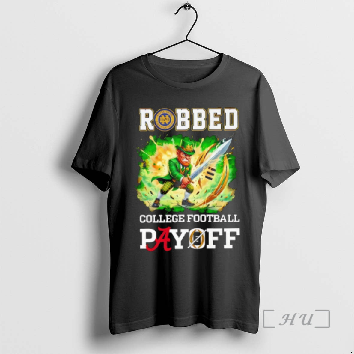 Officials Fighting Irish Robbed Cfp Playoff Mascot T-Shirts, Hoodie, Sweatshirt - T-Shirt, Sweatshirt, Hoodie