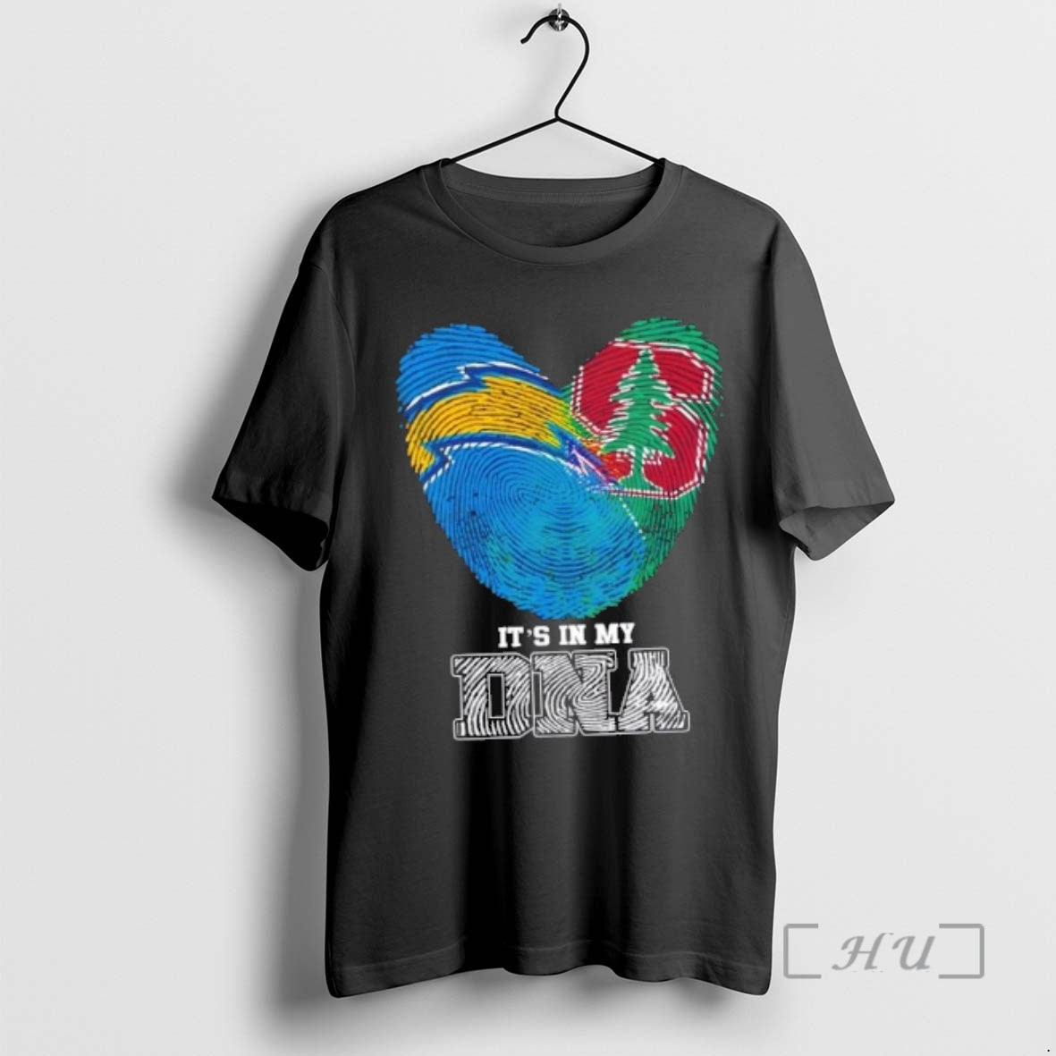 Officials Fingerprints Los Angeles Chargers X Stanford Cardinal My Dna T-Shirts, Hoodie, Sweatshirt - T-Shirt, Sweatshirt, Hoodie