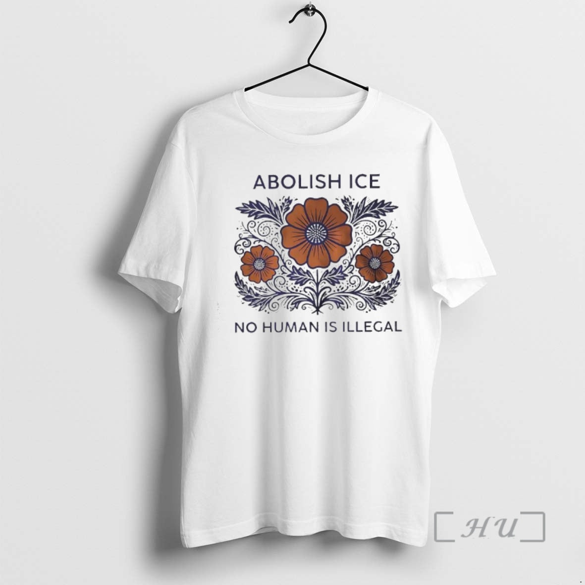 Officials Floral Abolish Ice No Human Is Illegal Anti T-Shirts, Hoodie, Sweatshirt - T-Shirt, Sweatshirt, Hoodie