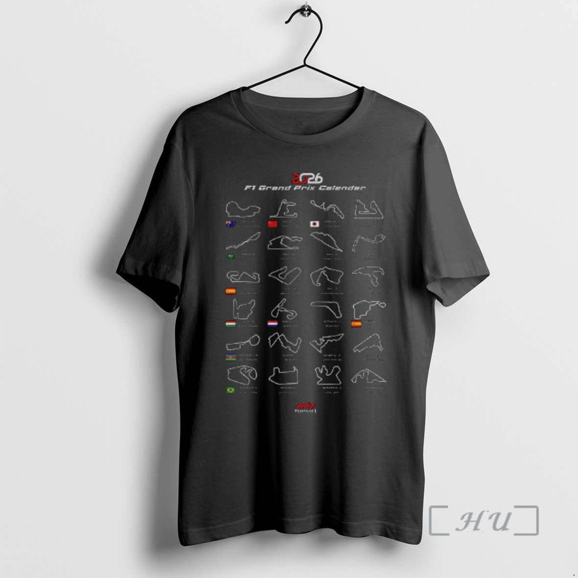 Officials Formula One 2026 Calendar F1 Grand Prix Schedule T-Shirts, Hoodie, Sweatshirt - T-Shirt, Sweatshirt, Hoodie