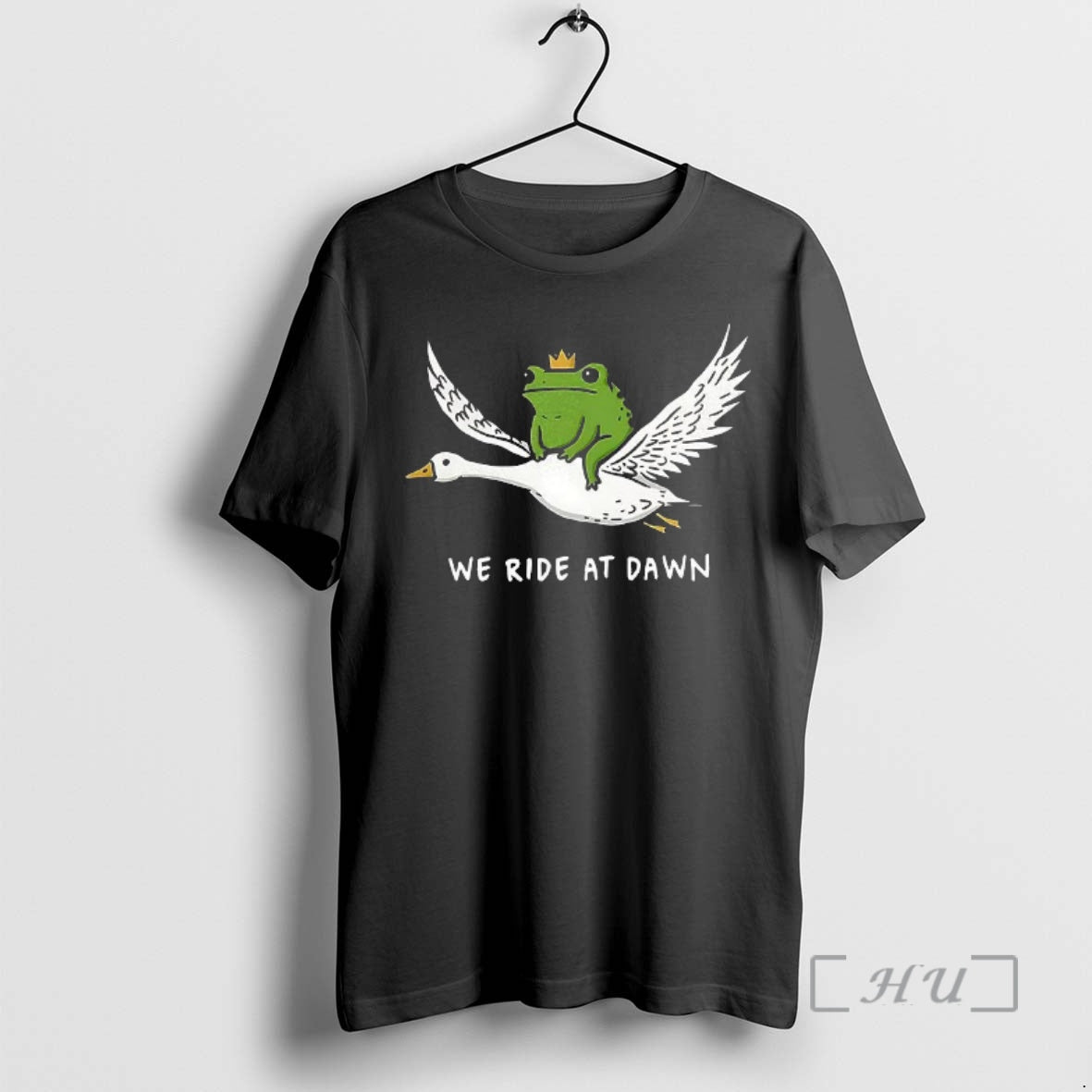 Officials Frog Riding Goose We Ride Dawn Meme T-Shirts, Hoodie, Sweatshirt - T-Shirt, Sweatshirt, Hoodie