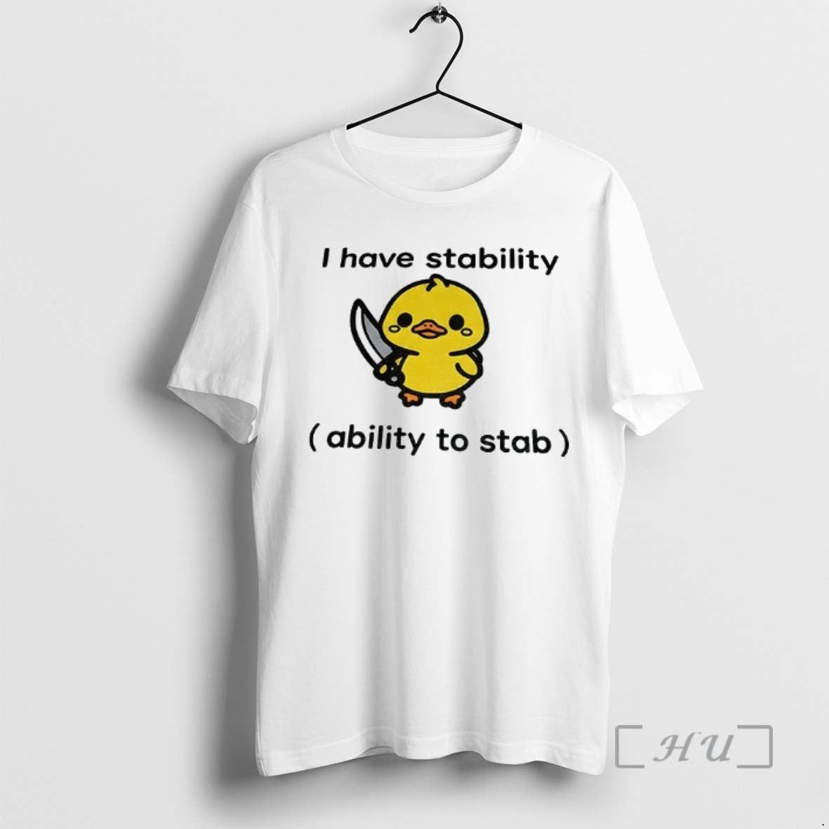 Officials Funny Duck Hold Knife I Have Stability Ability Stab T-Shirts, Hoodie, Sweatshirt - T-Shirt, Sweatshirt, Hoodie