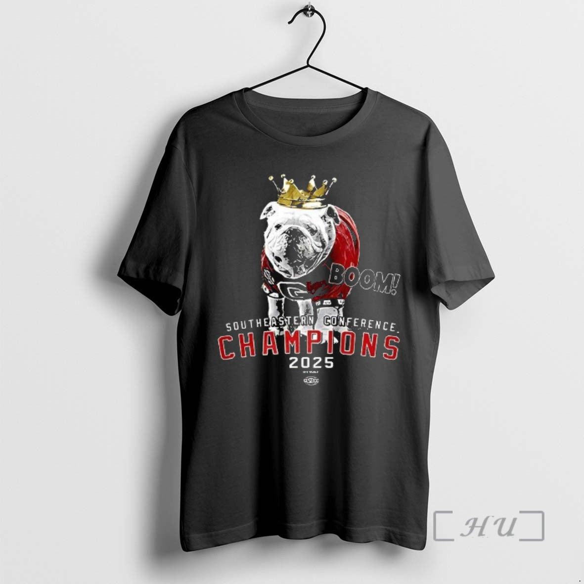 Officials Georgia Bulldogs Boom 2025 Sec Championship Mascot T-Shirts, Hoodie, Sweatshirt - T-Shirt, Sweatshirt, Hoodie