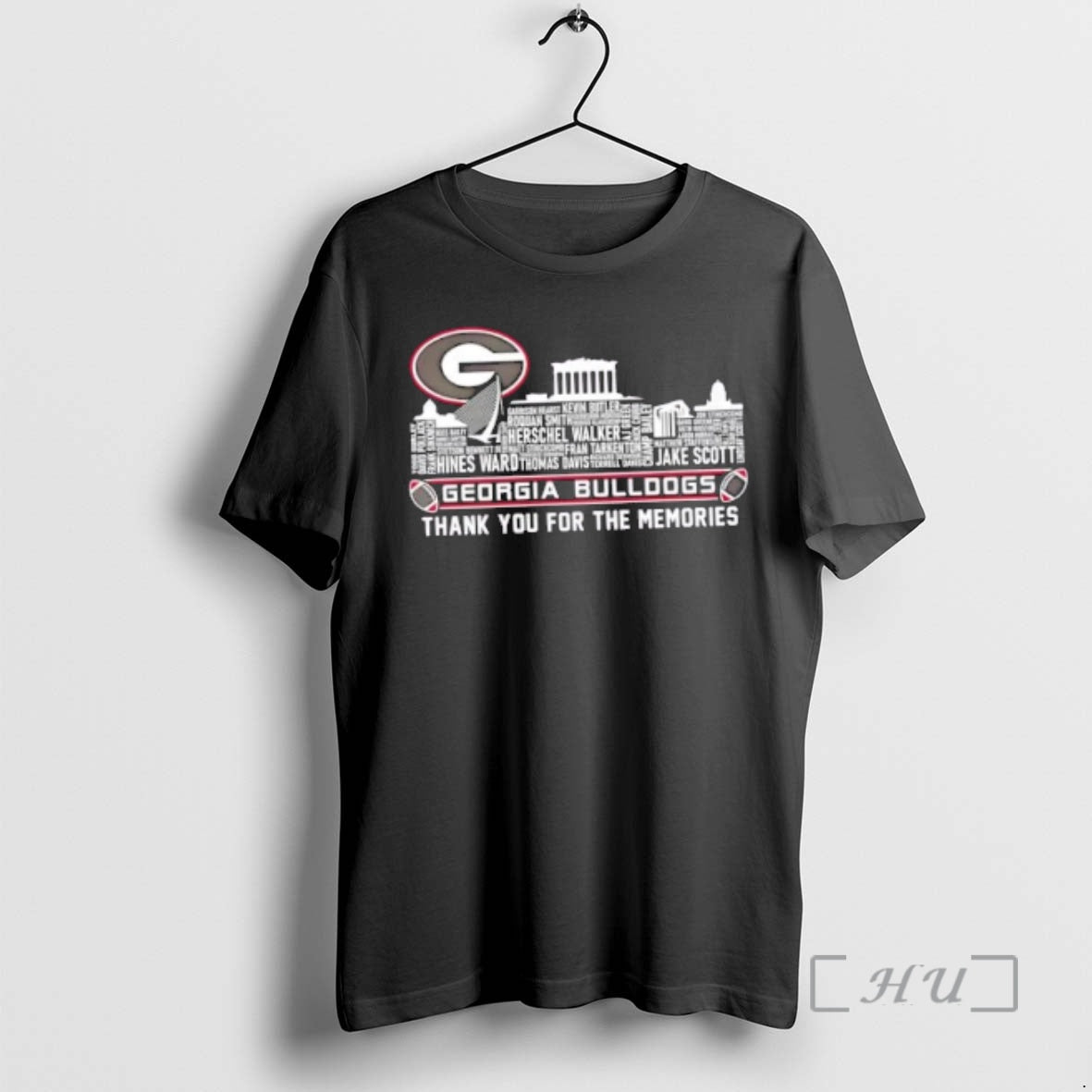 Officials Georgia Bulldogs Names City Thank You Memories Skyline T-Shirts, Hoodie, Sweatshirt - T-Shirt, Sweatshirt, Hoodie