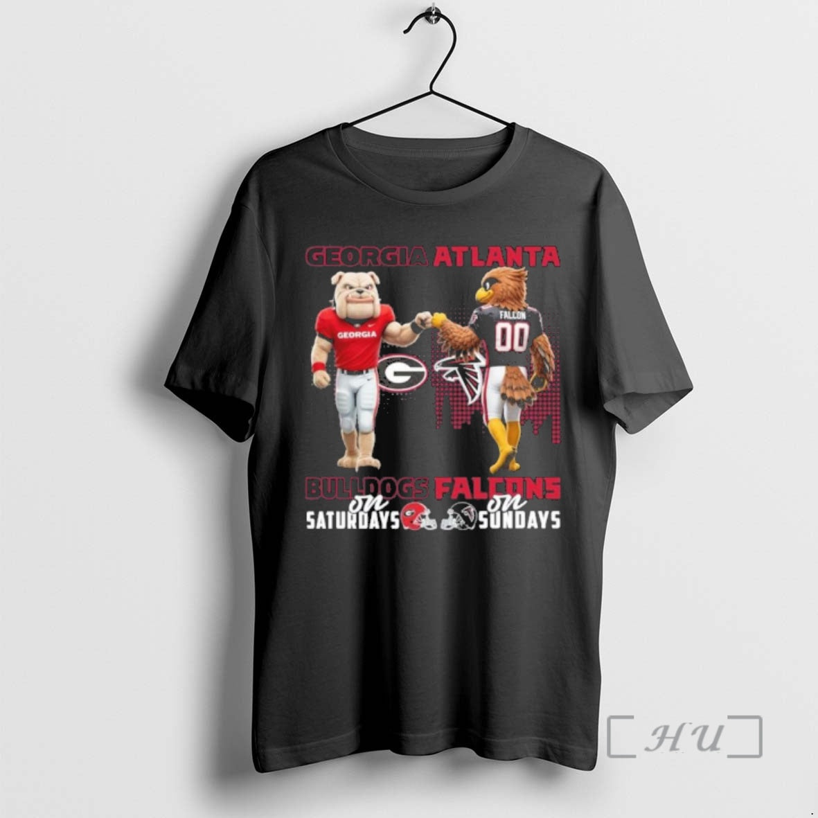 Officials Georgia Bulldogs Vs Atlanta Falcons Mascot Saturdays Sundays T-Shirts, Hoodie, Sweatshirt - T-Shirt, Sweatshirt, Hoodie