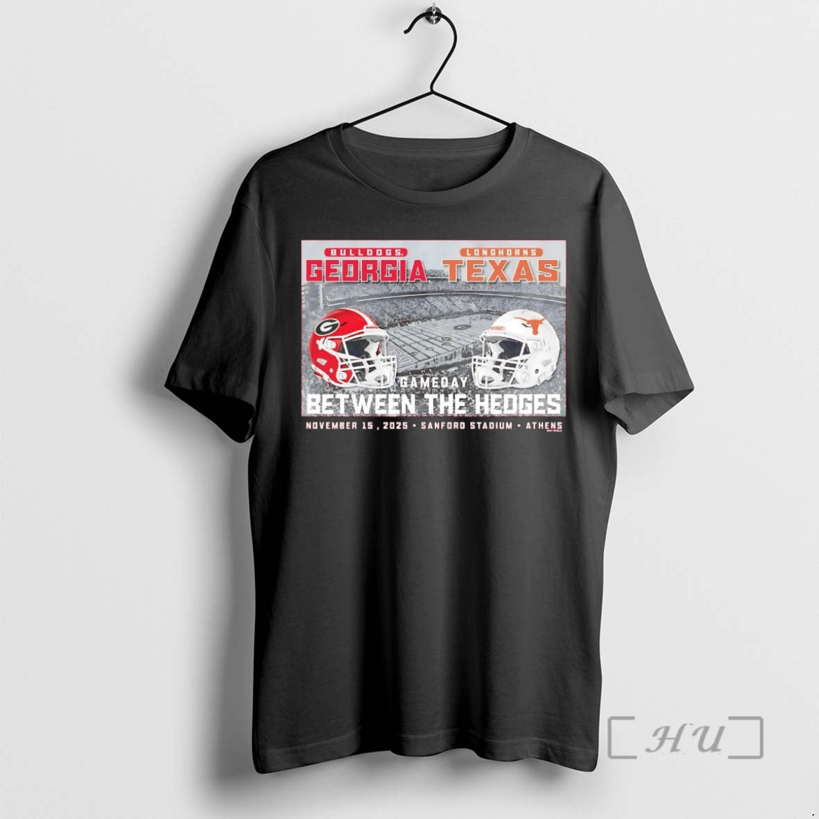 Officials Georgia Bulldogs Vs Texas Longhorns 2025 Gameday Between Hedges T-Shirts, Hoodie, Sweatshirt - T-Shirt, Sweatshirt, Hoodie