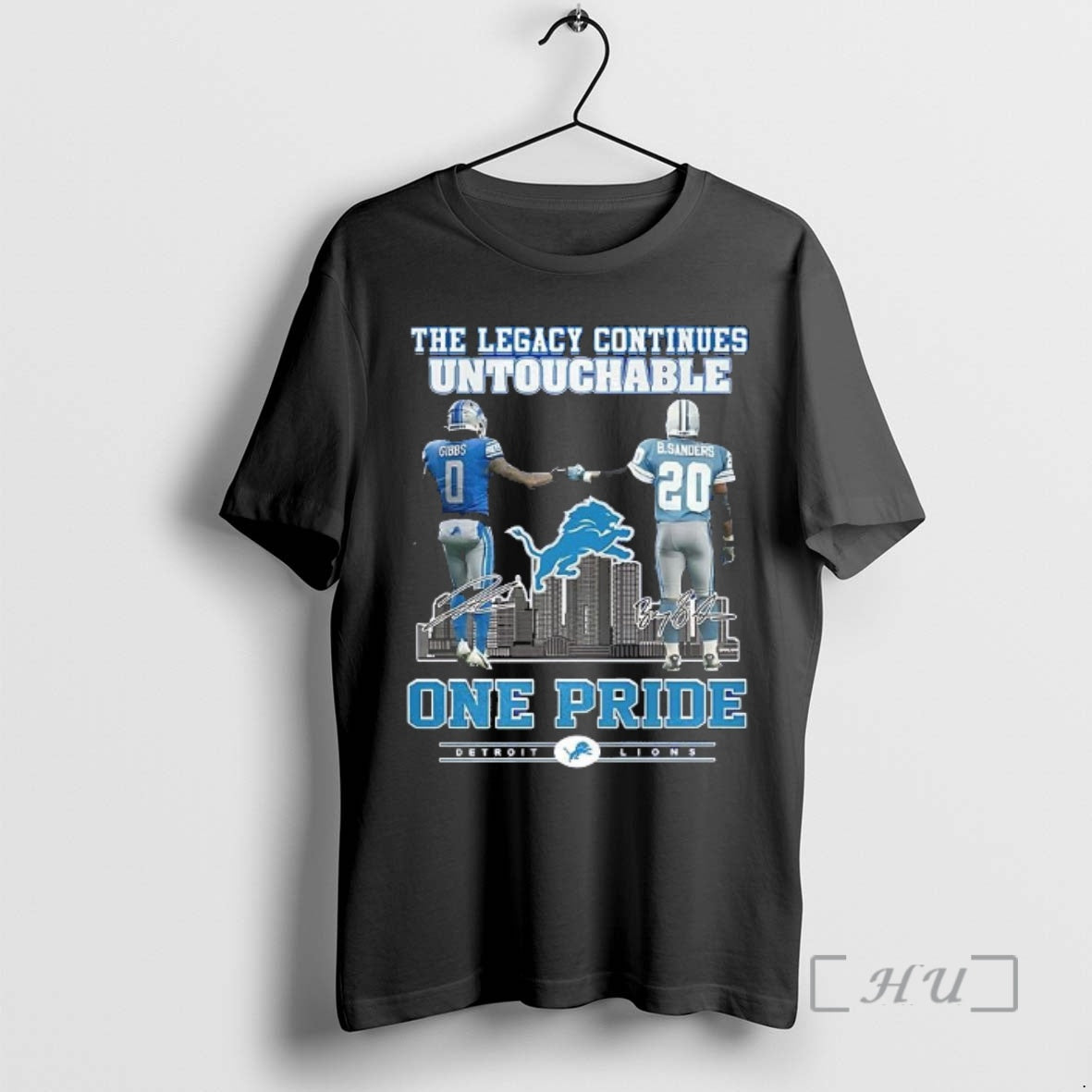 Officials Gibbs Sanders Detroit Lions One Pride Legacy Continues Untouchable 2025 T-Shirts, Hoodie, Sweatshirt - T-Shirt, Sweatshirt, Hoodie