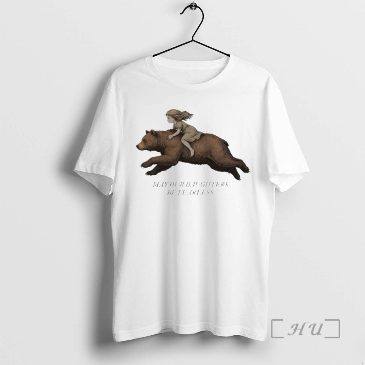 Officials Girl Riding Bear May Our Daughters Be Fearless Vintage T-Shirts, Hoodie, Sweatshirt - T-Shirt, Sweatshirt, Hoodie