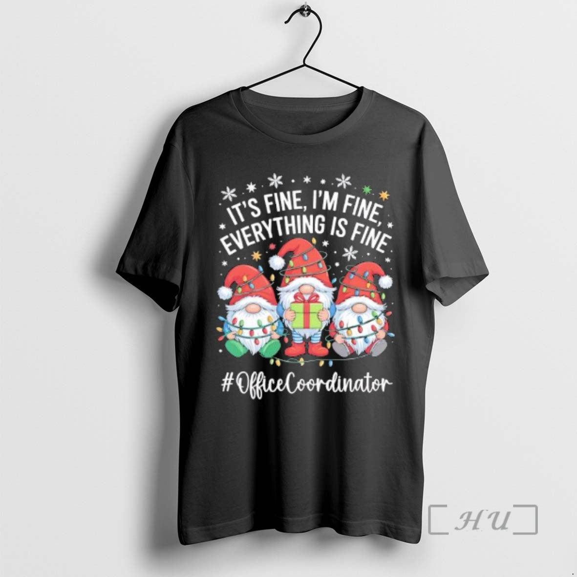 Officials Gnome Santa Fine Im Fine Everything Is Fine Officecoordinator T-Shirts, Hoodie, Sweatshirt - T-Shirt, Sweatshirt, Hoodie