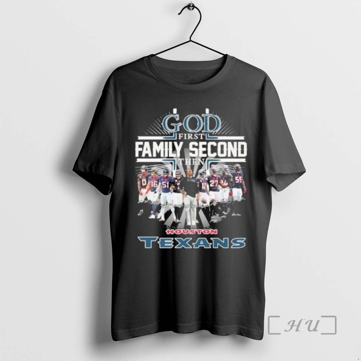 Officials God First Family Second Then Houston Texans Playoffs T-Shirts, Hoodie, Sweatshirt - T-Shirt, Sweatshirt, Hoodie