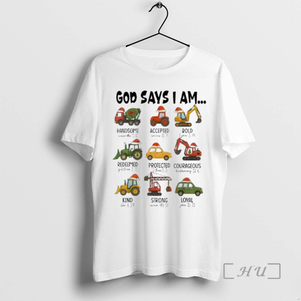 Officials God Says I Am Construction Trucks Bible Verse T-Shirts, Hoodie, Sweatshirt - T-Shirt, Sweatshirt, Hoodie
