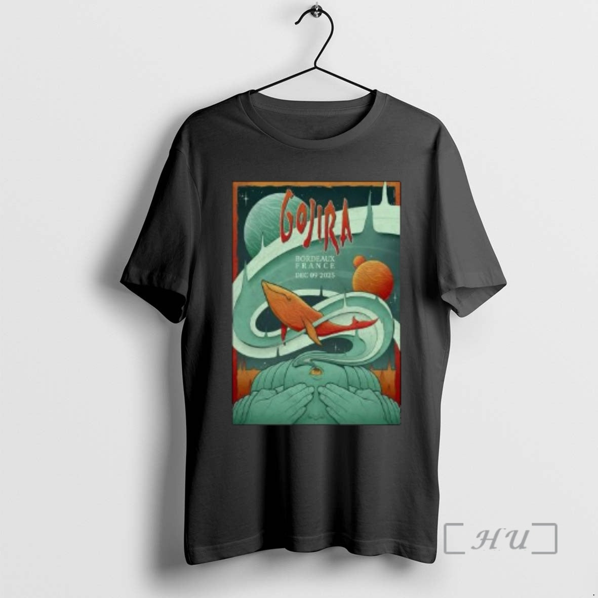 Officials Gojira December 9 2025 Bordeaux France Circle Black T-Shirts, Hoodie, Sweatshirt - T-Shirt, Sweatshirt, Hoodie