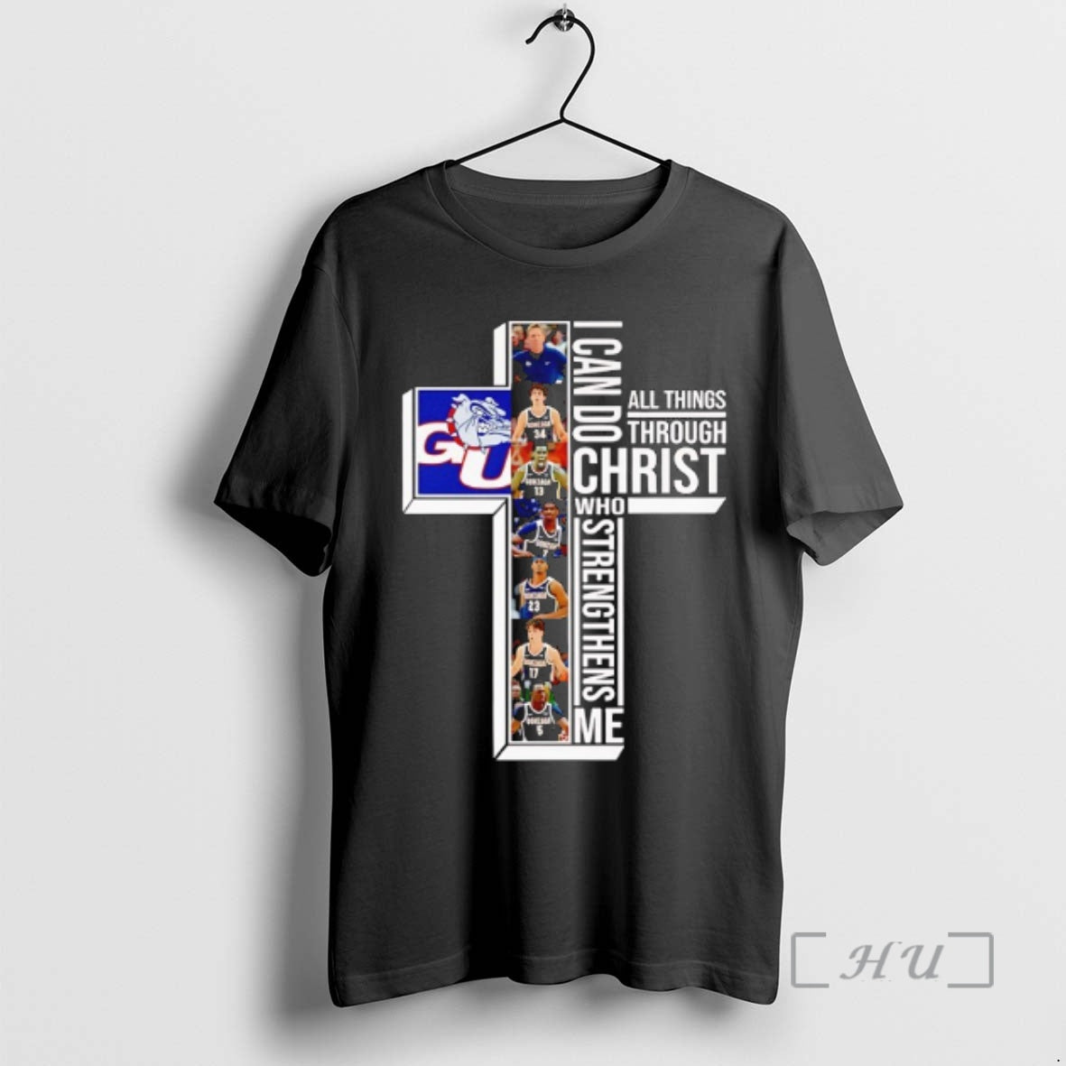 Officials Gonzaga Bulldogs Basketball I Can Do All Things Through Christ Who Strengthens Me T-Shirts, Hoodie, Sweatshirt - T-Shirt, Sweatshirt, Hoodie