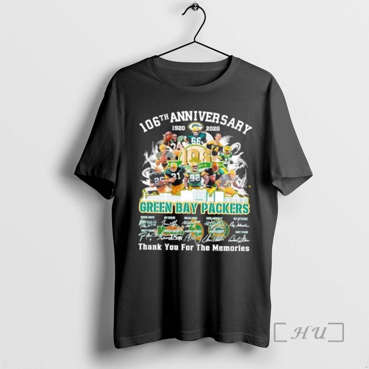 Officials Green Bay Packers 1920 2026 106th Anniversary Thank Memories Signatures T-Shirts, Hoodie, Sweatshirt - T-Shirt, Sweatshirt, Hoodie