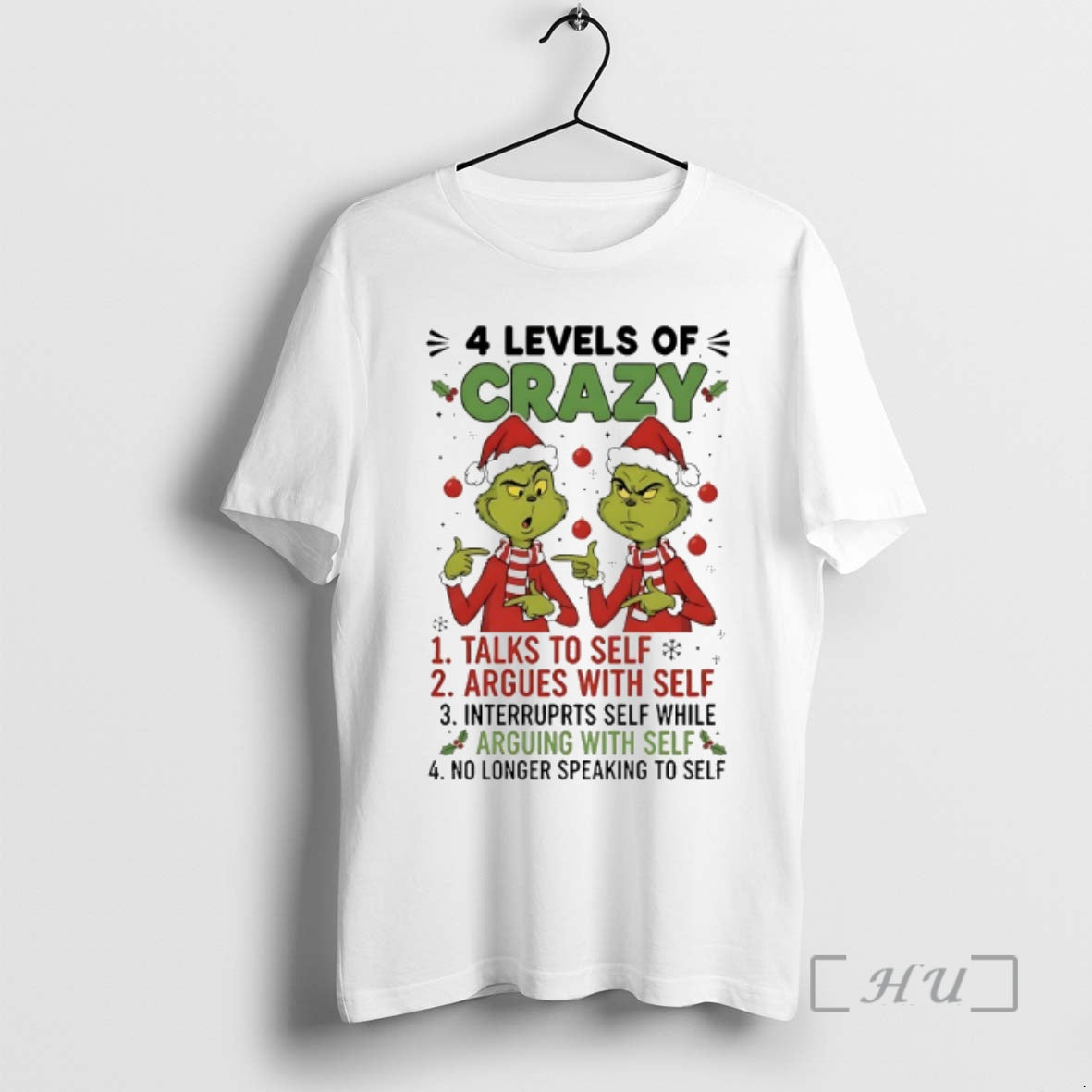 Officials Grinch 4 Levels Crazy 2025 T-Shirts, Hoodie, Sweatshirt - T-Shirt, Sweatshirt, Hoodie