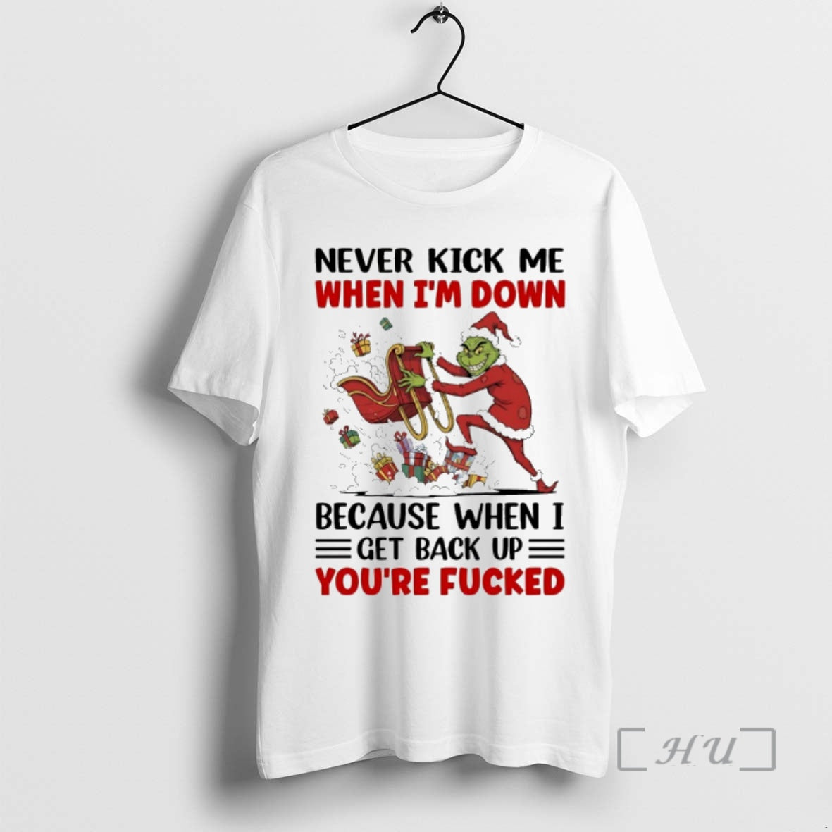 Officials Grinch Never Kick Me When Im Down 2025 T-Shirts, Hoodie, Sweatshirt - T-Shirt, Sweatshirt, Hoodie