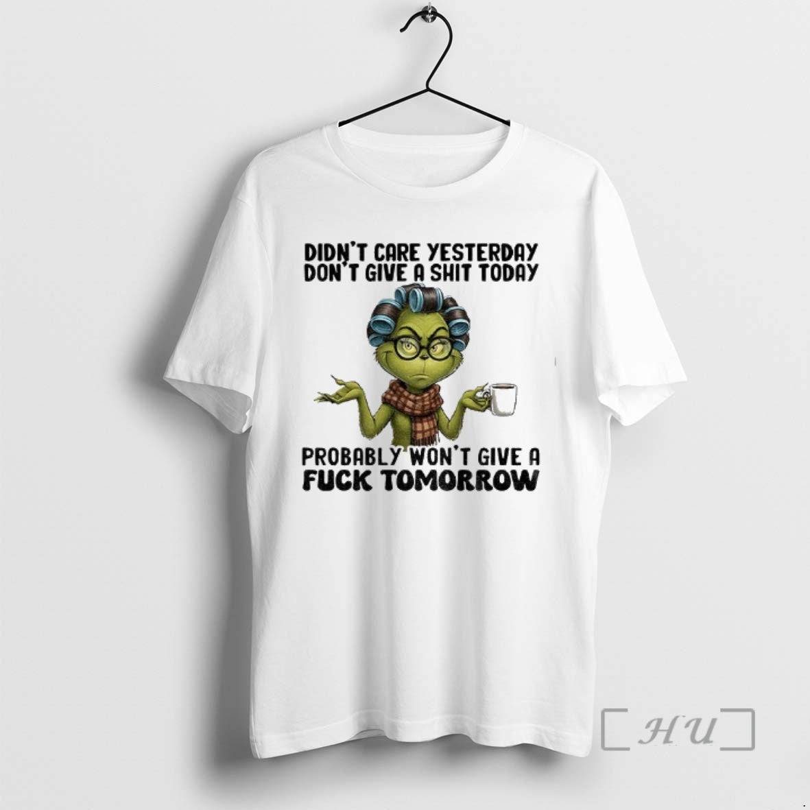 Officials Grinch Santa Didnt Care Yesterday Dont Give Shit Today T-Shirts, Hoodie, Sweatshirt - T-Shirt, Sweatshirt, Hoodie