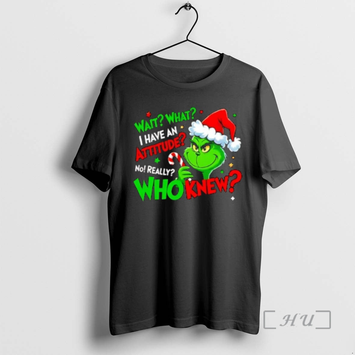 Officials Grinch Santa Wait What I Have Attitude No Really Who Knew T-Shirts, Hoodie, Sweatshirt - T-Shirt, Sweatshirt, Hoodie