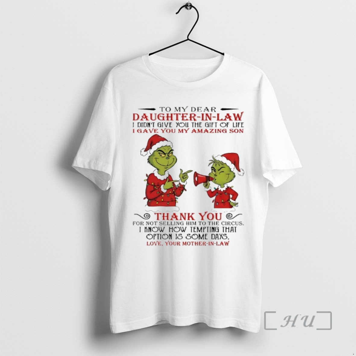 Officials Grinch My Dear Daughter Law Idiontgive Chirstmas 2025 T-Shirts, Hoodie, Sweatshirt - T-Shirt, Sweatshirt, Hoodie