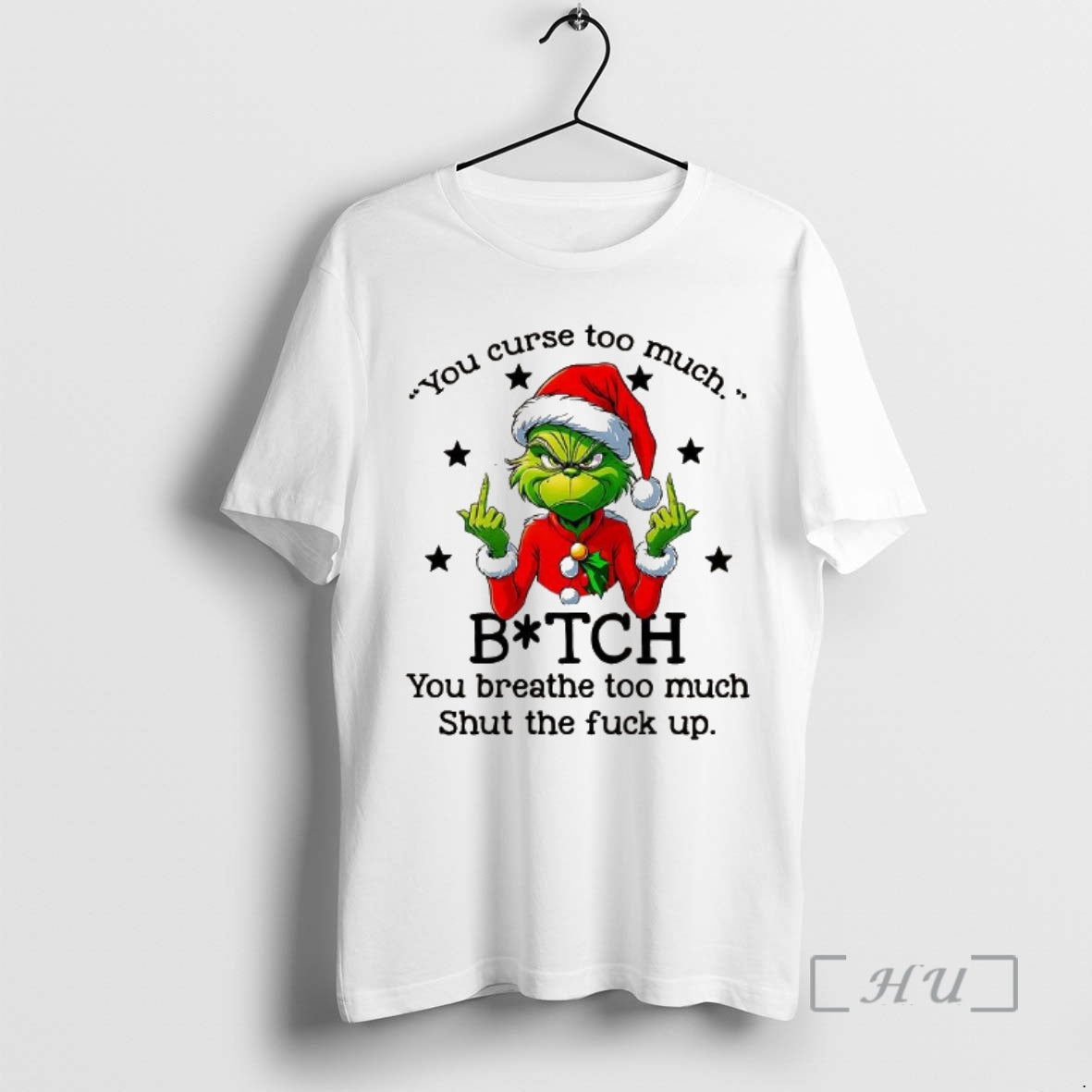 Officials Grinch Middle Finger You Curse Too Much T-Shirts, Hoodie, Sweatshirt - T-Shirt, Sweatshirt, Hoodie