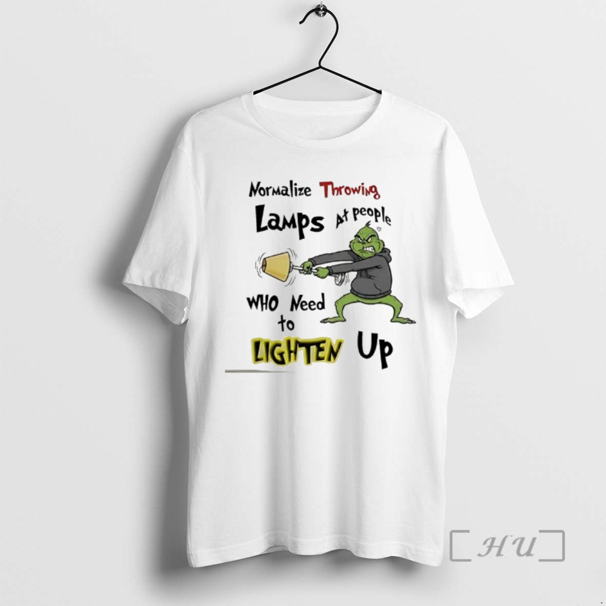 Officials Grinch Normalize Throwing Lamps People Who Need Lighten Up T-Shirts, Hoodie, Sweatshirt - T-Shirt, Sweatshirt, Hoodie