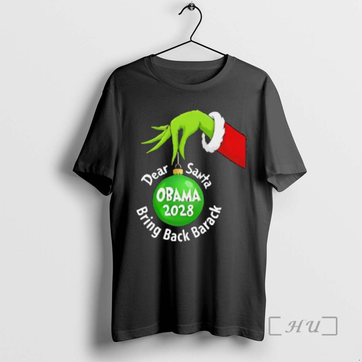 Officials Hand Grinch Dear Santa Bring Back Barack 2028 T-Shirts, Hoodie, Sweatshirt - T-Shirt, Sweatshirt, Hoodie