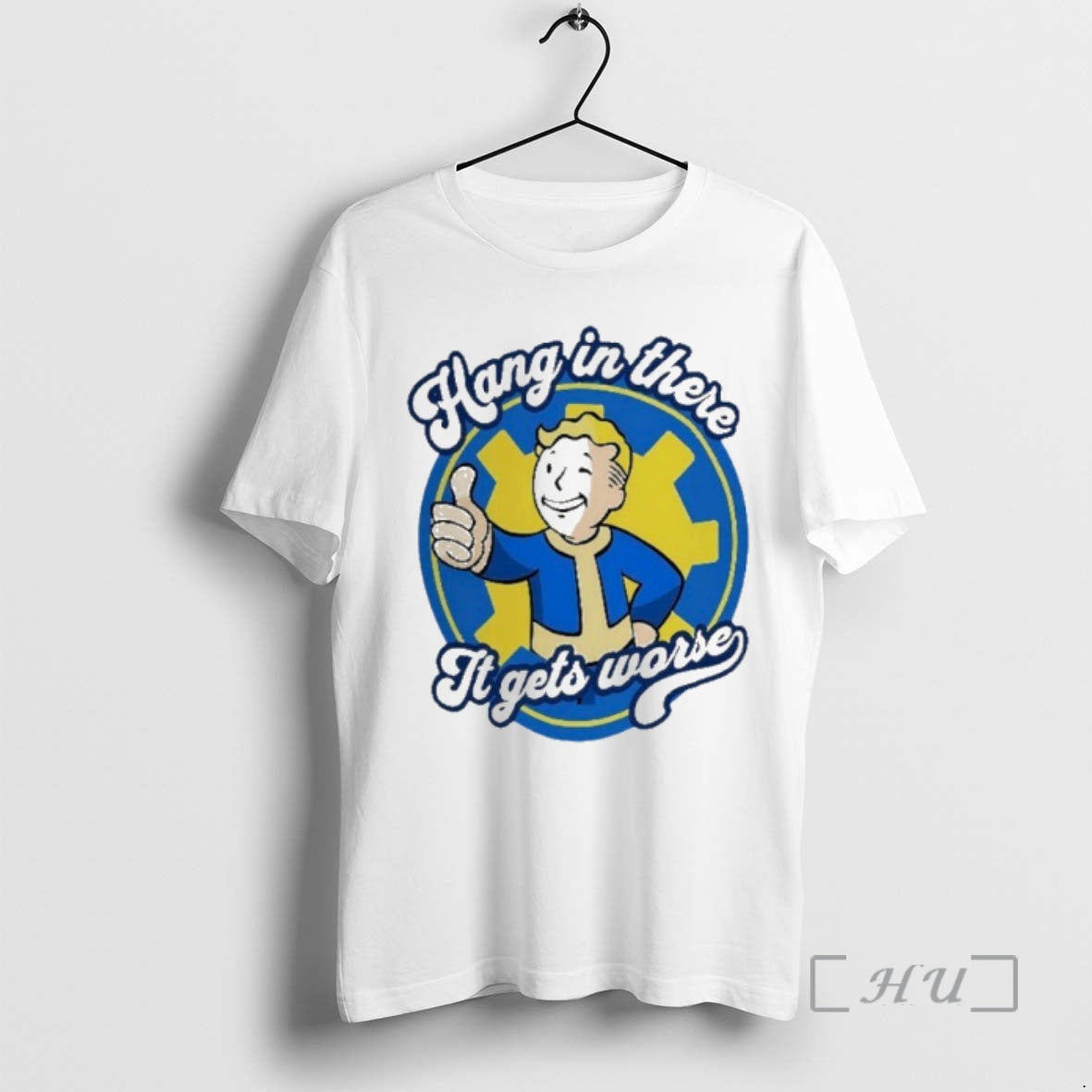 Officials Hang There Gets Worse Vault Boy T-Shirts, Hoodie, Sweatshirt - T-Shirt, Sweatshirt, Hoodie