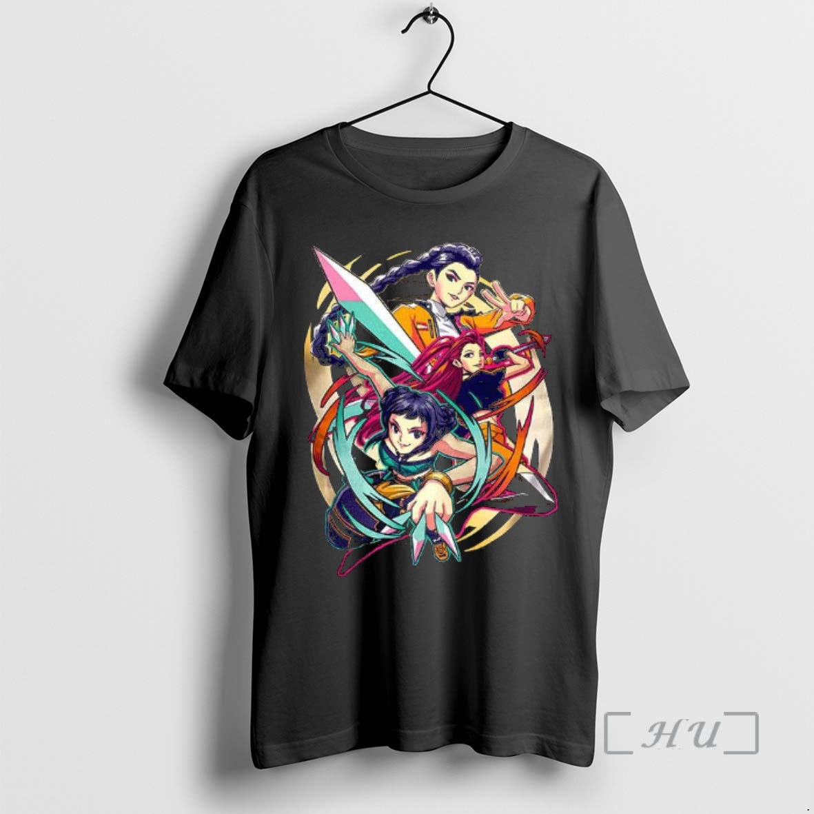 Officials Huntrix K Pop Demon Hunters Cartoon Fan Art T-Shirts, Hoodie, Sweatshirt - T-Shirt, Sweatshirt, Hoodie