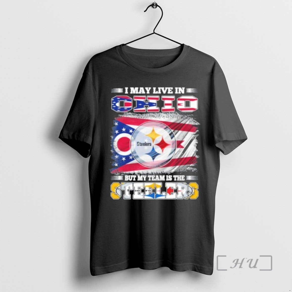 Officials I May Live Ohio Flag But My Team Is Steelers T-Shirts, Hoodie, Sweatshirt - T-Shirt, Sweatshirt, Hoodie