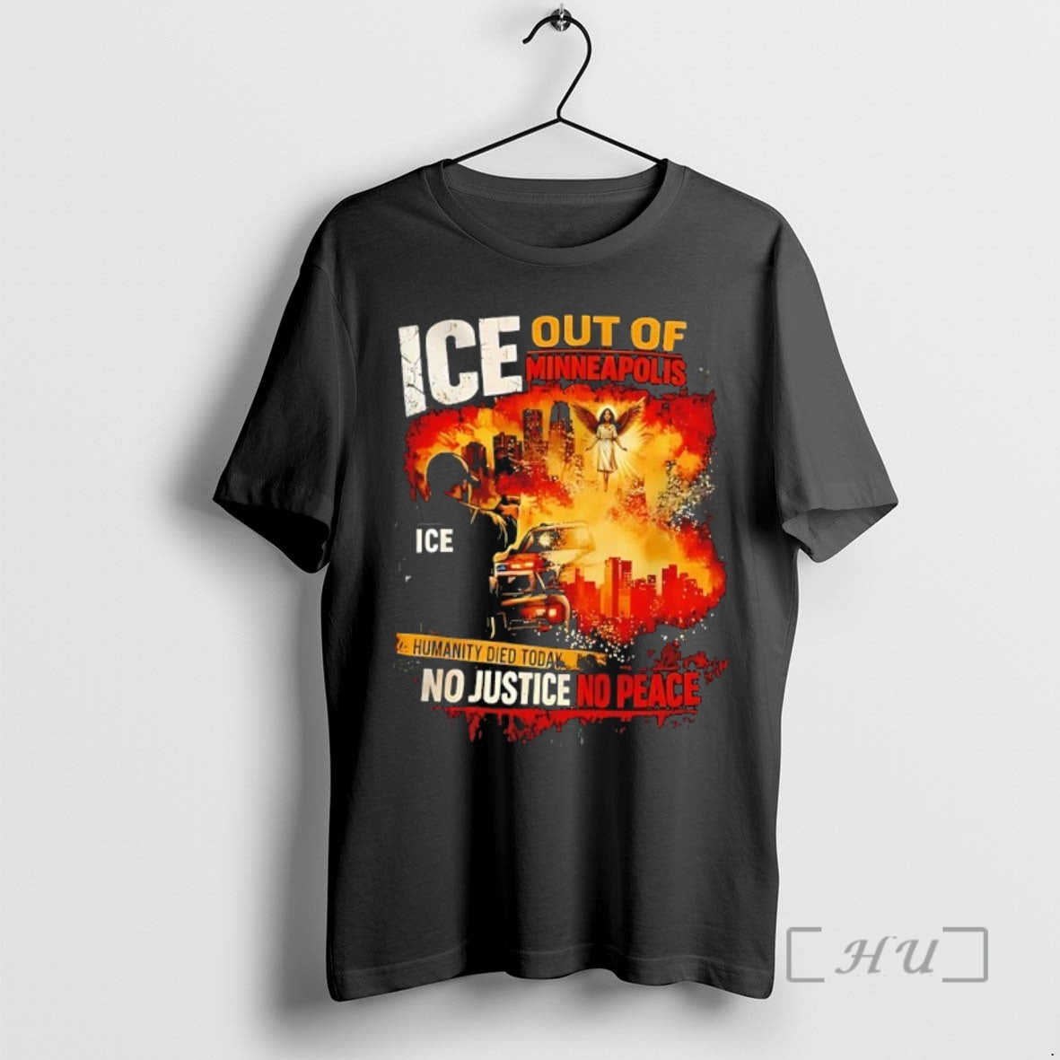 Officials Ice Out Minneapolis Humanity Died Today No Justice No Peace T-Shirts, Hoodie, Sweatshirt - T-Shirt, Sweatshirt, Hoodie