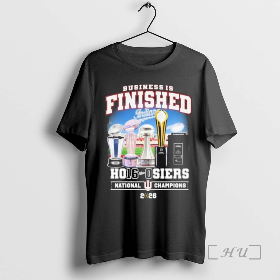 Officials Iu Football Business Is Finished Ho16 0siers National Champions T-Shirts, Hoodie, Sweatshirt - T-Shirt, Sweatshirt, Hoodie