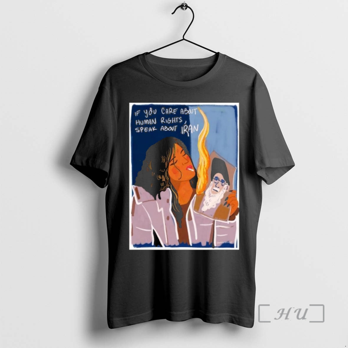 Officials If You Care About Human Rights Speak About Iran Iranian Lady Burning Khamenei T-Shirts, Hoodie, Sweatshirt - T-Shirt, Sweatshirt, Hoodie