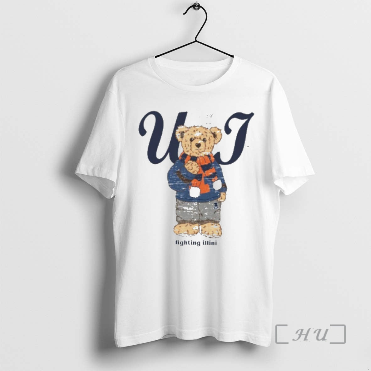 Officials Illinois Fighting Illini Tan Cozy Bear T-Shirts, Hoodie, Sweatshirt - T-Shirt, Sweatshirt, Hoodie