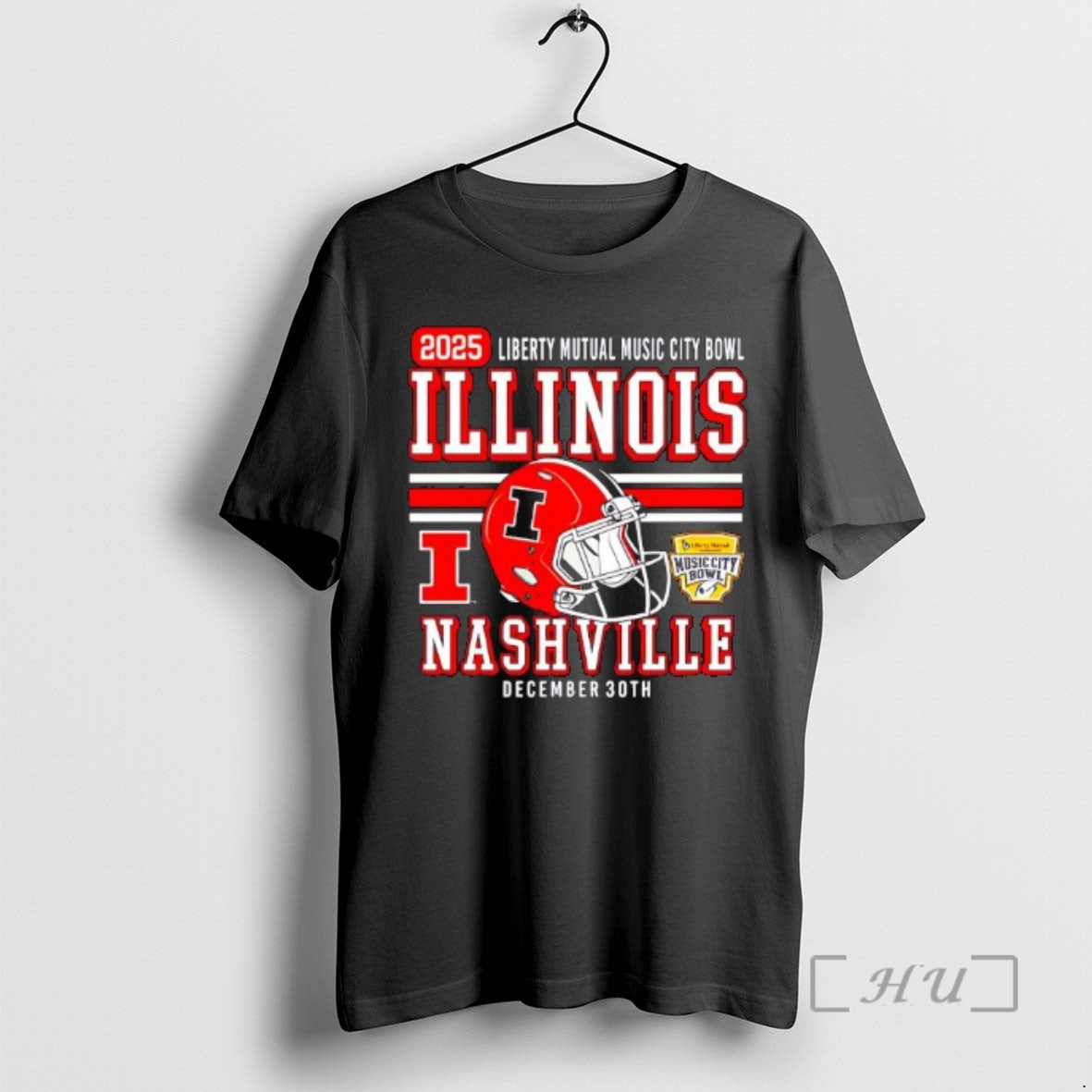 Officials Illinois Football 2025 Liberty Mutual Music City Bowl Dec 30th T-Shirts, Hoodie, Sweatshirt - T-Shirt, Sweatshirt, Hoodie