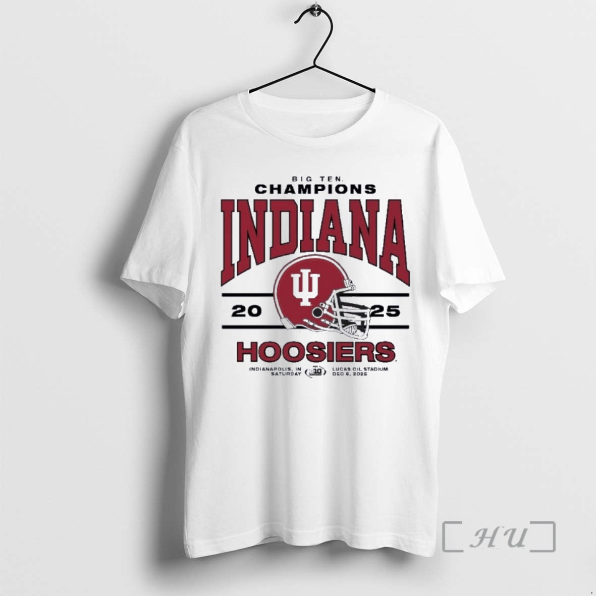 Officials Indiana 2025 Big Ten Champs Helmet T-Shirts, Hoodie, Sweatshirt - T-Shirt, Sweatshirt, Hoodie