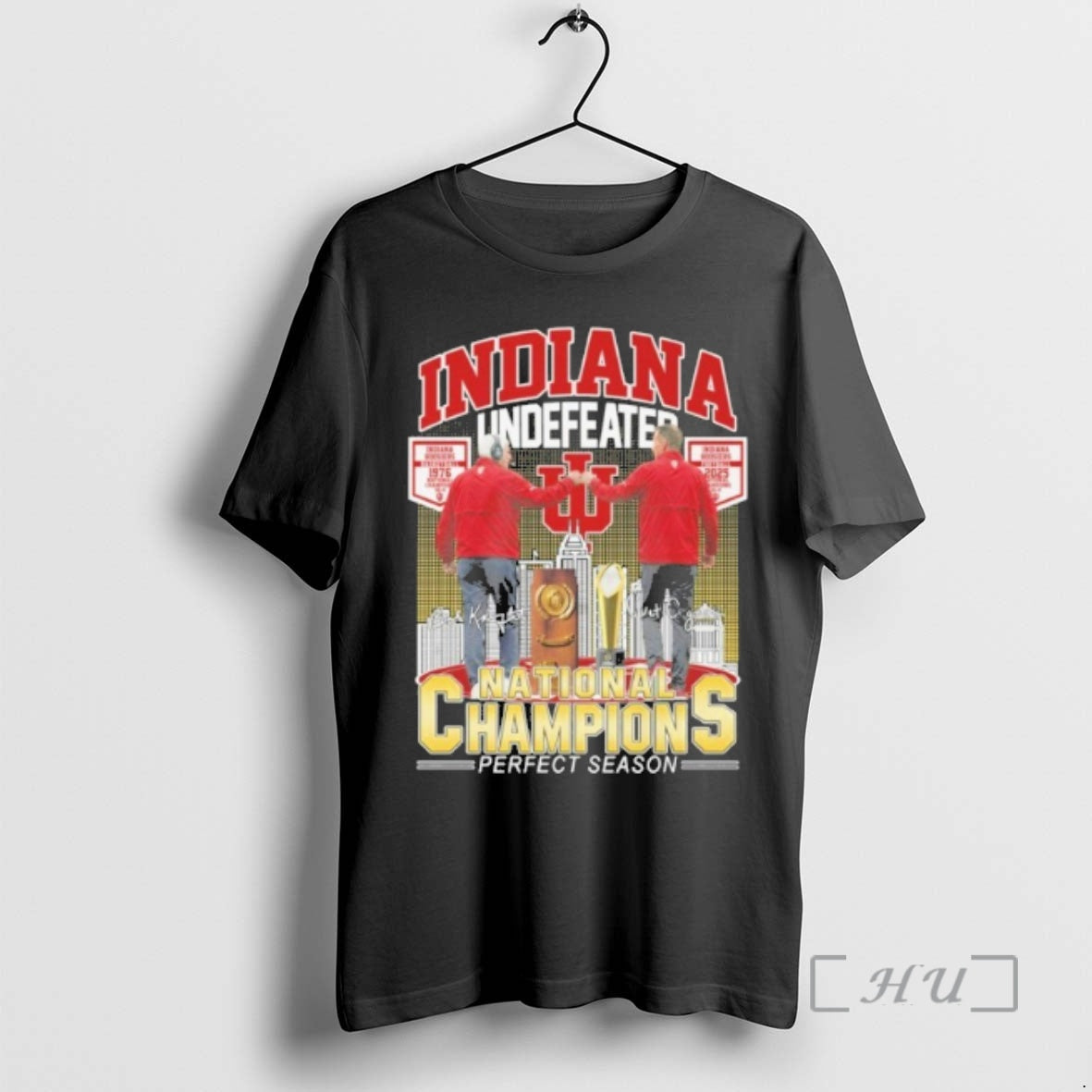 Officials Indiana Undefeated Player Signature National Champions Perfect Season T-Shirts, Hoodie, Sweatshirt - T-Shirt, Sweatshirt, Hoodie