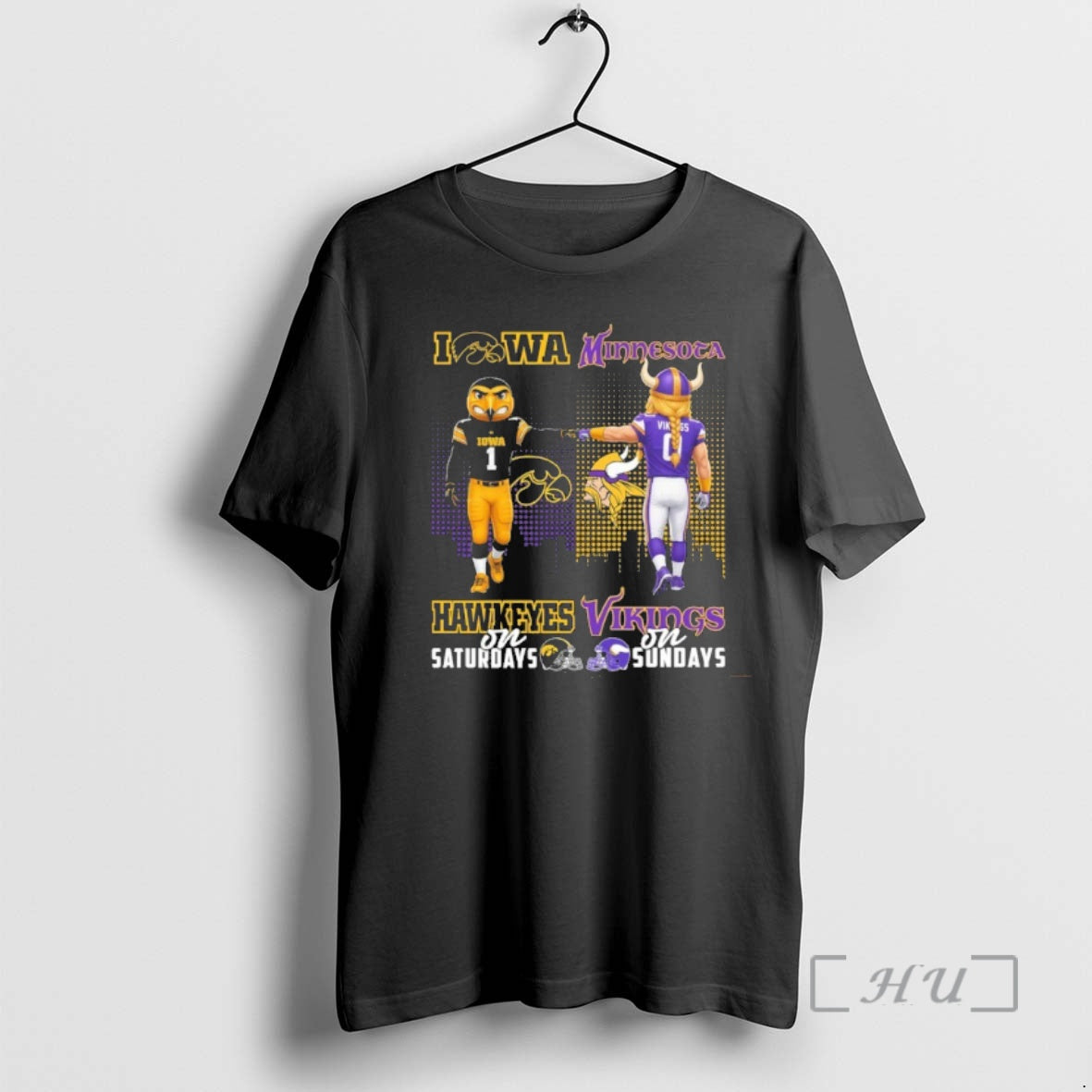 Officials Iowa Hawkeyes Saturdays Minnesota Vikings Sundays Mascot T-Shirts, Hoodie, Sweatshirt - T-Shirt, Sweatshirt, Hoodie