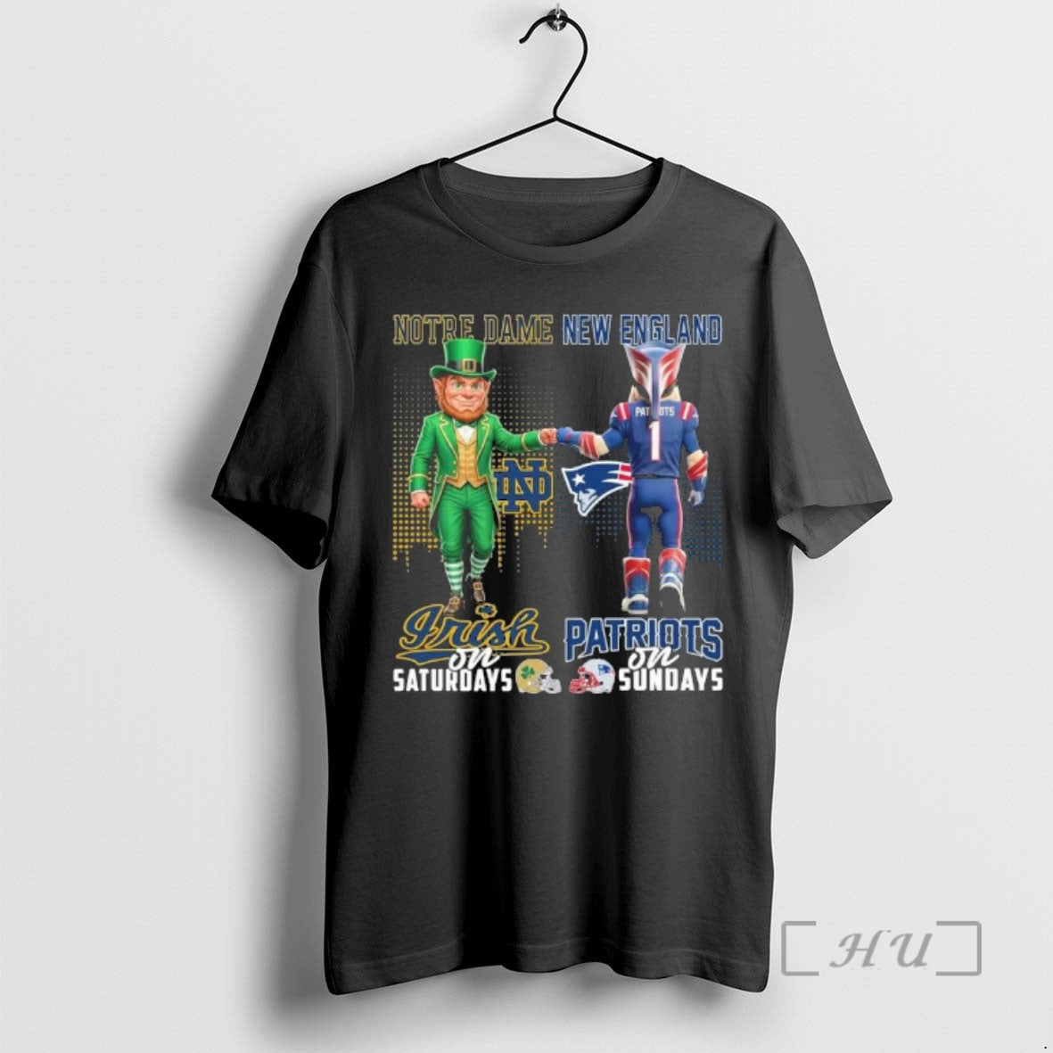 Officials Irish Vs Patriots Mascot Saturdays Sundays T-Shirts, Hoodie, Sweatshirt - T-Shirt, Sweatshirt, Hoodie